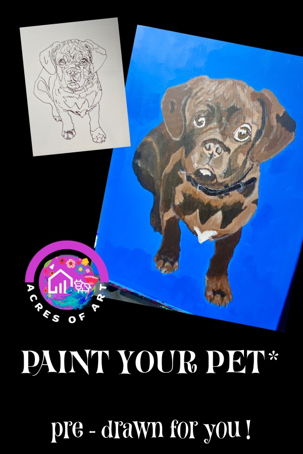 dog painting