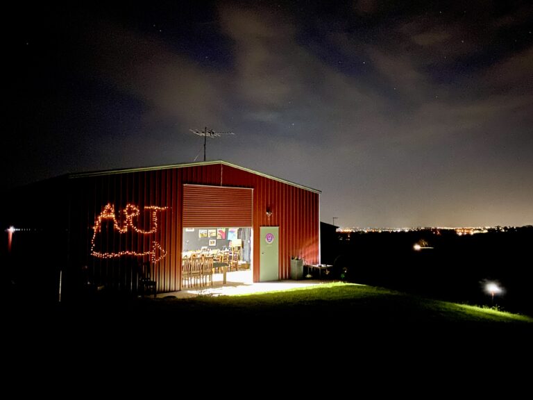 At Acres of Art, we do creativity differently. On our peaceful working farm near Pakenham, guests enjoy guided Paint & Sip sessions in a warm, country-style shed studio. With room for private groups, hens nights, team events and celebrations, our workshops are fun, relaxed and beginner-friendly. You bring the drinks and nibbles — we supply the canvas, paints and step-by-step guidance so everyone leaves with a painting they’re proud of. Acres of Art is the perfect blend of nature, creativity and connection, offering a unique Melbourne Paint & Sip experience you won’t find anywhere else.