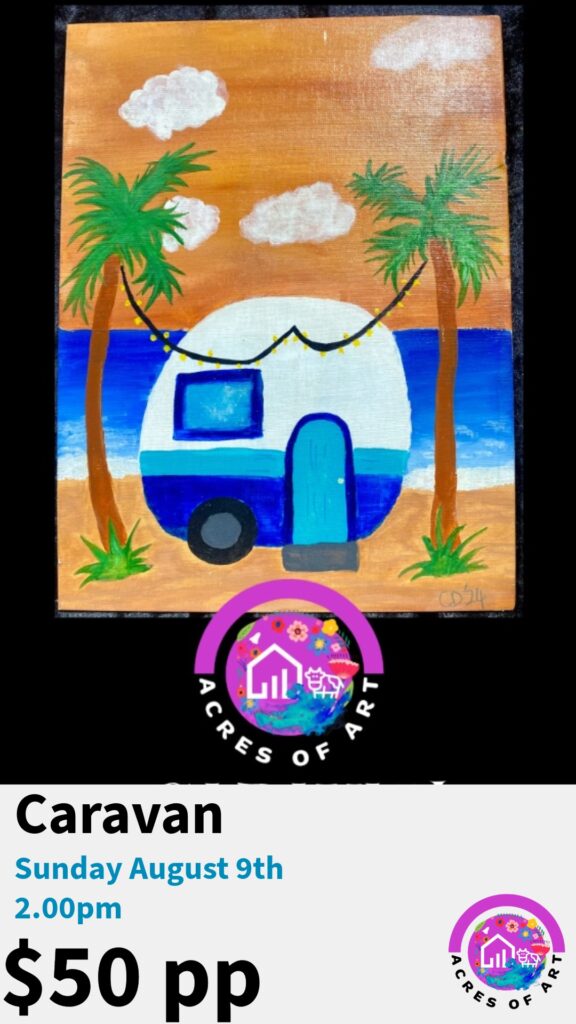 Caravan paint and sip