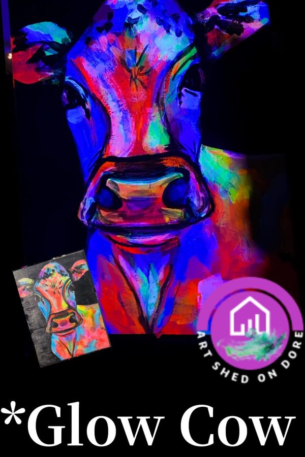 Glow Cow painting